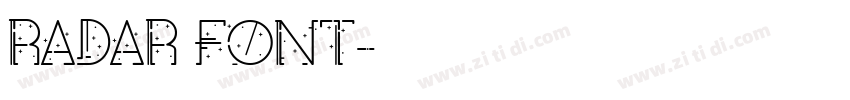 RADAR FONT字体转换